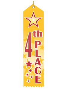 4th Place Ribbon (Pack of 25)