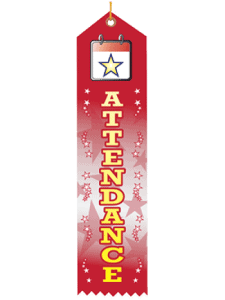 Attendance Recognition  Ribbon (Pack of 25)