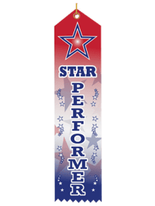 Star Performer  Ribbon (Pack of 25)