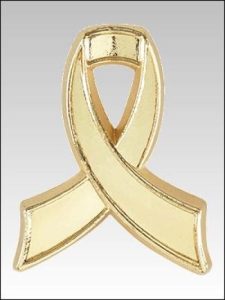 Breast Cancer Awareness Gold Pin