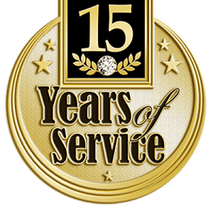 Years of service insert pins