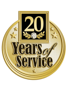 20 Years of Service Pin (PNYRS20)