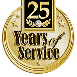 Years of service insert pins