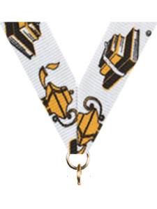 Scholastic Ribbon with Lamp of Learning Medal