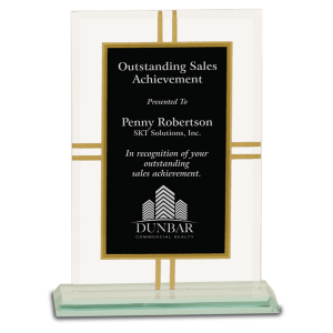 7 1/2" Contemporary Glass 4-Point Award