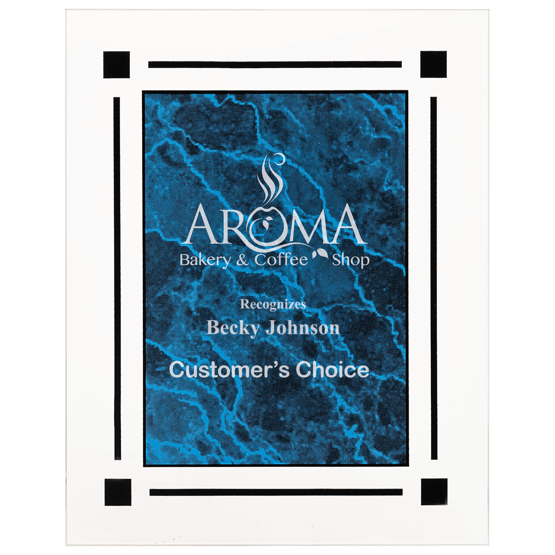 9" x 11" Marble Acrylic Plaque
