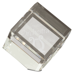 4" x 4" Crystal Cube