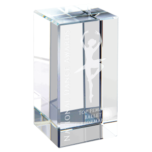 2" x 4" Clear Crystal Block