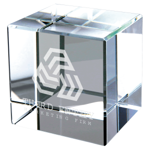 2 1/2" x 2 1/2" Crystal Cube