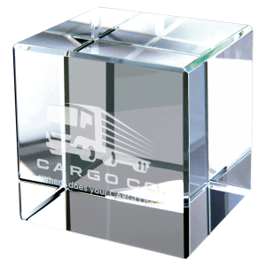 3" x 3" Crystal Cube
