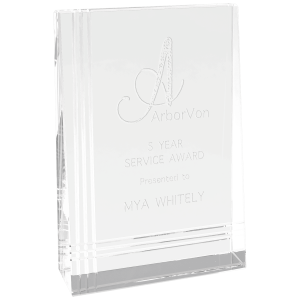 4" x 6" Crystal Wedge