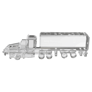 7" x 2 1/4" Crystal Semi Truck