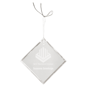 3" Crystal Diamond Ornament