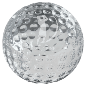 2 3/8" Crystal Golf Ball Paperweight