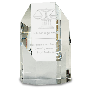 5" Clear Crystal Octagon Tower