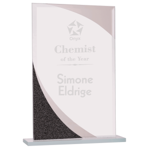 7 1/2" Rectangle Designer Glass Award