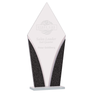 9 1/4" Diamond Designer Glass Award