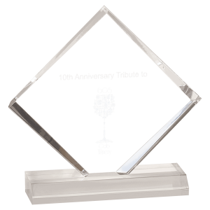 5" x 5" Diamond Jewel Beveled Acrylic Blank
