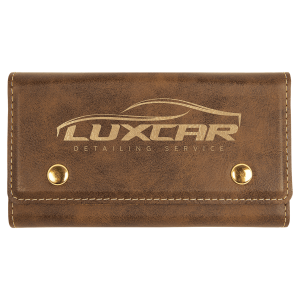 Rustic/Gold Laserable Leatherette Card & Dice Set