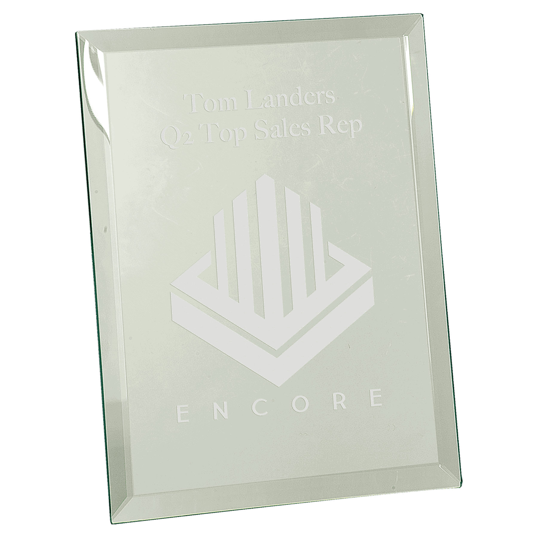 8" x 10" Glass Mirror Plaque