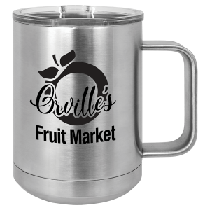 Polar Camel 15 oz. Stainless Steel Vacuum Insulated Mug with Slider Lid