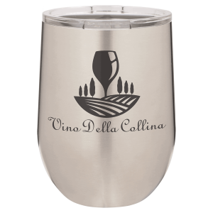 Polar Camel 12 oz. Stainless Steel Vacuum Insulated Stemless Wine Tumbler with Lid