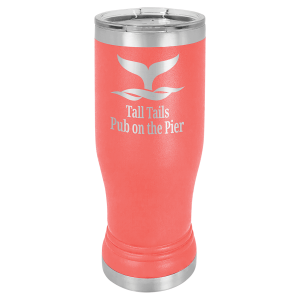 Coral 14 oz. Polar Camel Pilsner with Clear Lid