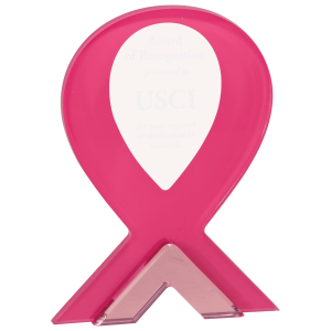 8" Pink Ribbon Standup Acrylic