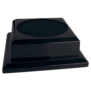 7" x 7" Black Royal Piano Finish Pedestal Base