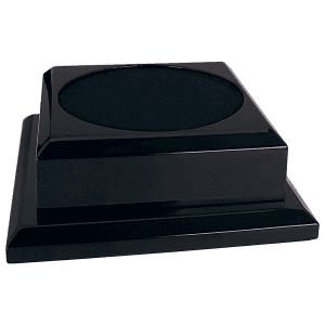 8" x 8" Black Royal Piano Finish Pedestal Base