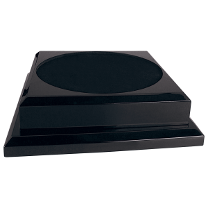 11" x 11" Black Royal Piano Finish Pedestal Base