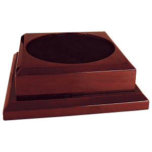 9" x 9" Rosewood Royal Piano Finish Pedestal Base