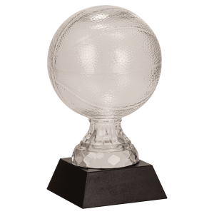 7" Glass Basketball with Marble Base