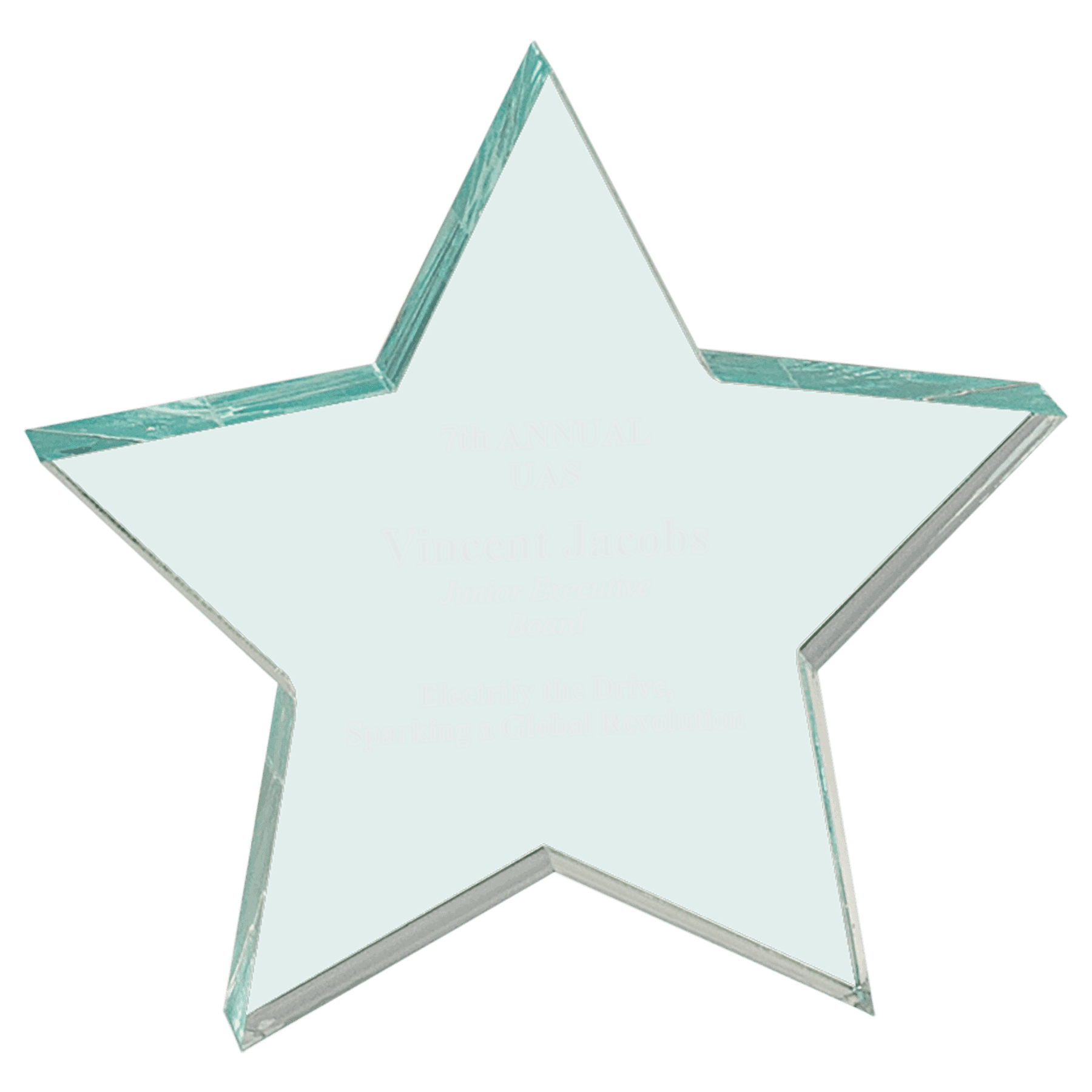 5" x 5" Star Acrylic Paperweight