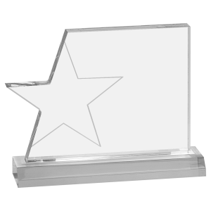 7 1/4" x 5 1/4" Star Page Acrylic with 7 1/2" Base